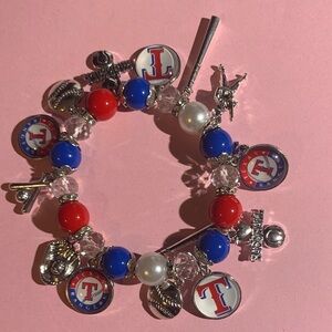 Charming Red and Blue women’s Bracelet     Texas Ranger